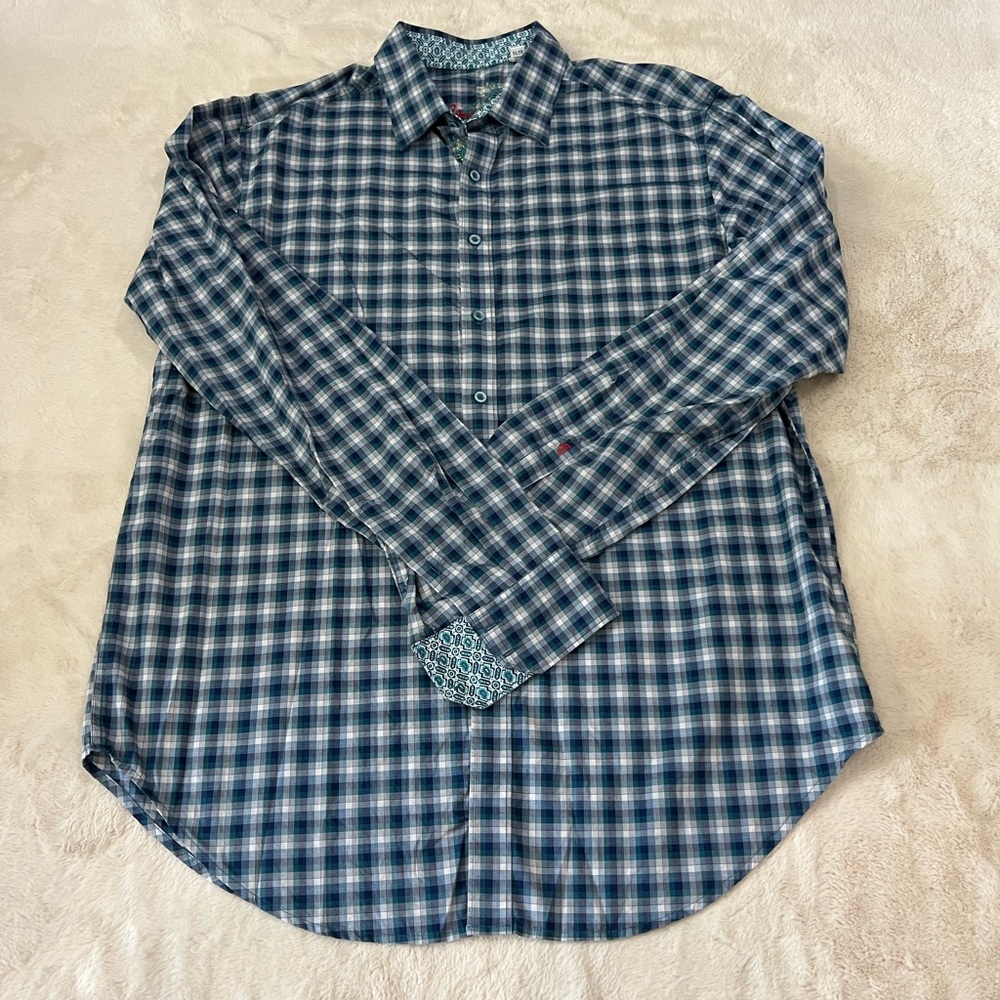 Robert Graham Plaid Long Sleeve Button Down - Size XLT